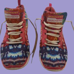 🌈 Skechers Skech-Knit Rainbow Tie-Dye Sneakers | Size 7 women's